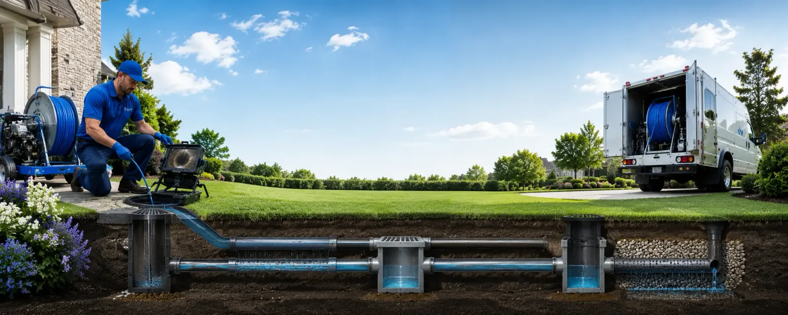 Outdoor drain cleaning information for Bayside, CA